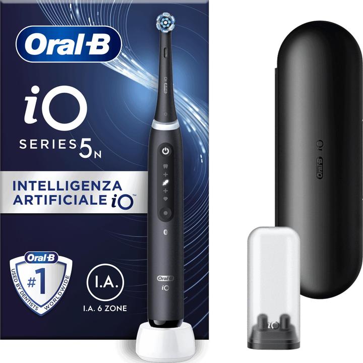 Image du produit Oral-B iO 5N - Black - Tandenborstel électrique - Ontworpen Door Marron (Brosse à dents oscillo-rotative)