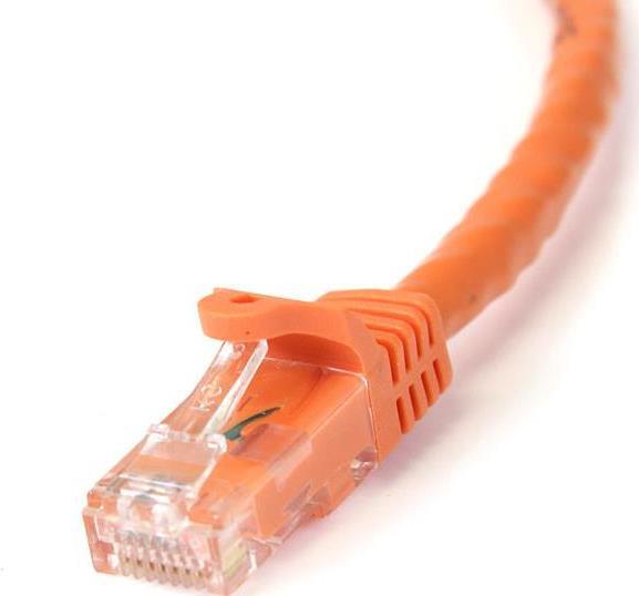 Actual product image StarTech 1m Orange Cat6 Patch Cable (U/UTP, CAT6, 1 m)