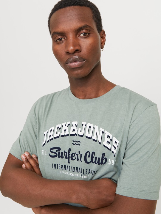 Actual product image Jack & Jones Jjelogo Tee Ss O-Neck 2 Col Ss25 Sn (3XL)