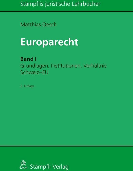 Produktbild Europarecht (Deutsch, Matthias Oesch)
