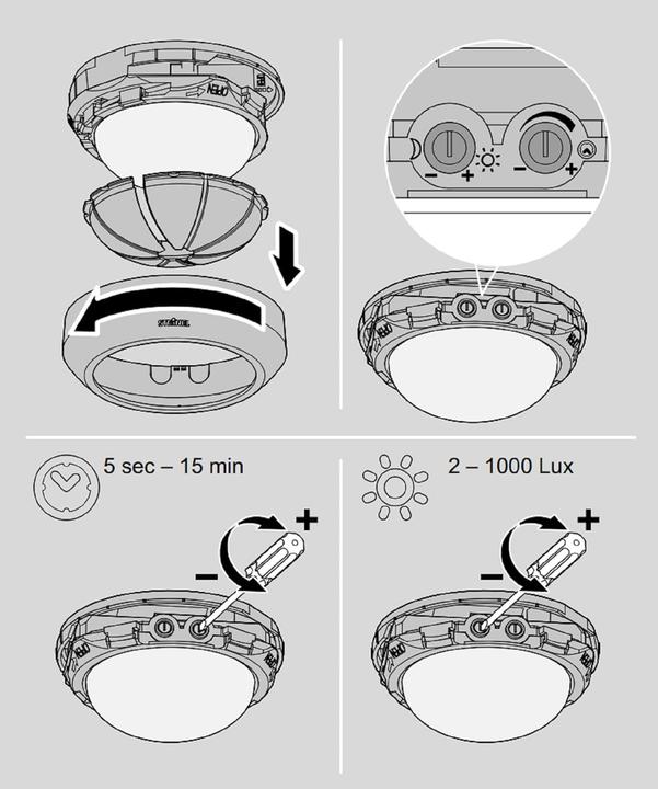 Produktbild Steinel Bewegungsmelder IS2360-3 ECO schwarz (12 m)