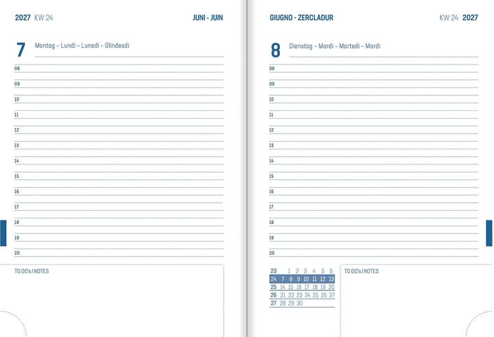 Actual product image Simplex Schulagenda Aurora Daily A6 2026/2027, Pink (A6)