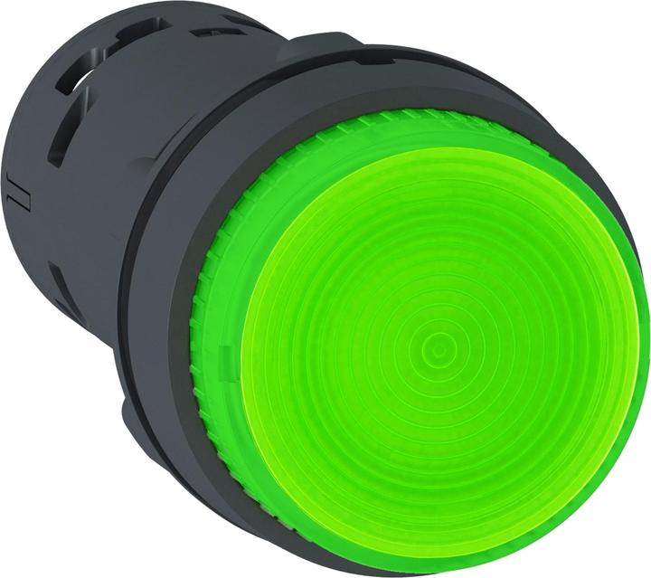 Produktbild Schneider Leuchtdrucktaster, Harmony XB7, Monoblock, Kunststoff, Ø22mm, grün, Glühlampe, 230V AC, 1S, mit Rast
