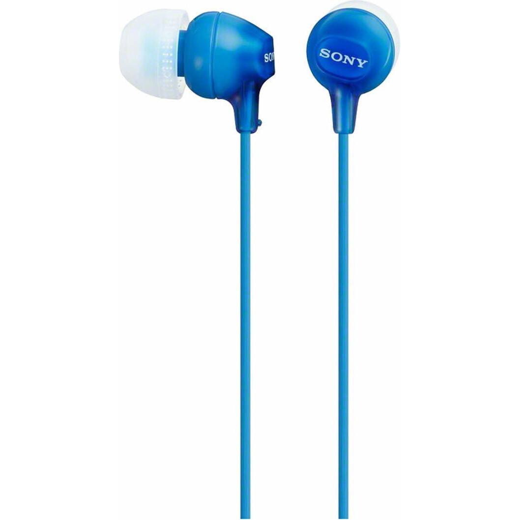 Sony Mdr-Ex15ap (Nessuna cancellazione del rumore, Cablato), Cuffie, Blu