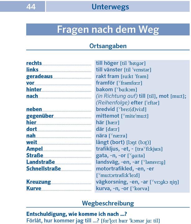 Produktbild Pocket-Sprachführer Schwedisch (Deutsch, Schwedisch, 2018)