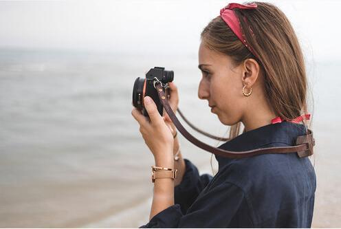 Actual product image Bronkey Berlin Leather strap Braun, 95 cm