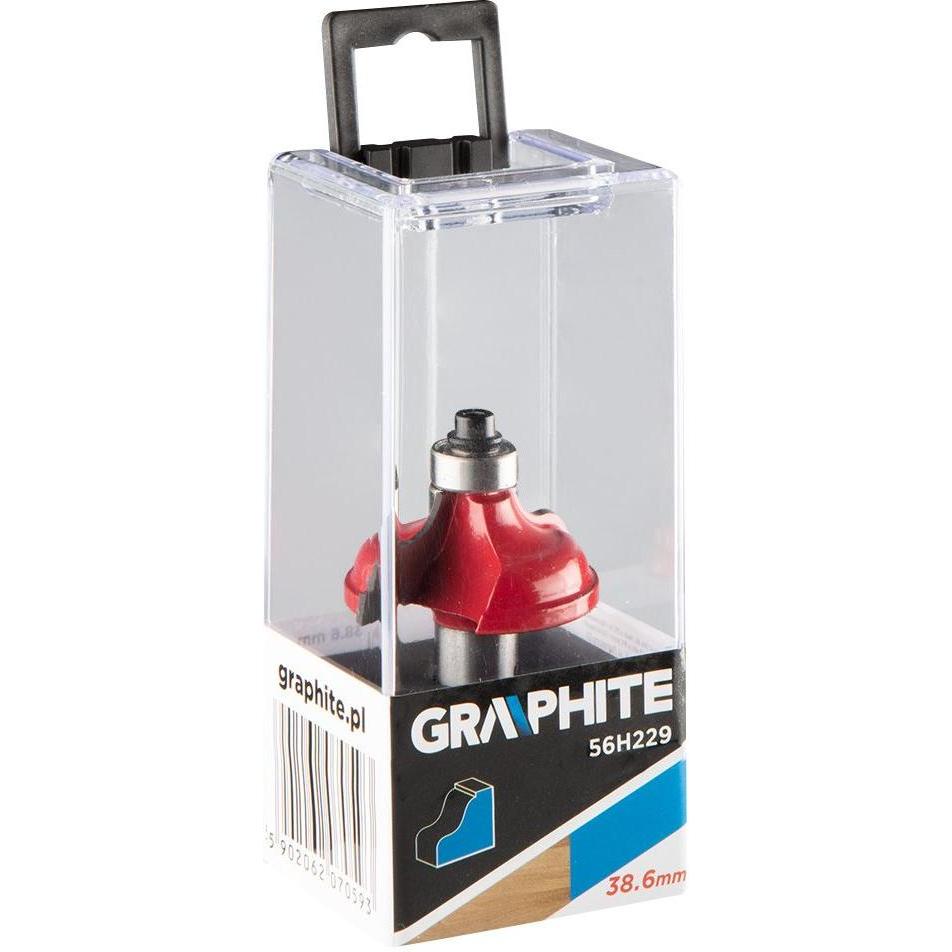 Graphite, Fräser, Widia-Graphitschneider (Kugelschneider, rund, Hartmetall, 38,6 x 15,9 mm, Schaft 12 mm)
