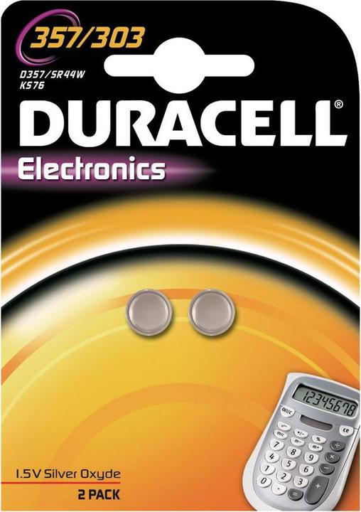 Produktbild Duracell Electronics (2 Stk., SR44 / SR1154 / V303 / V357 / V13GS / V76PX / 303 / 357 / SG13, 170 mAh)