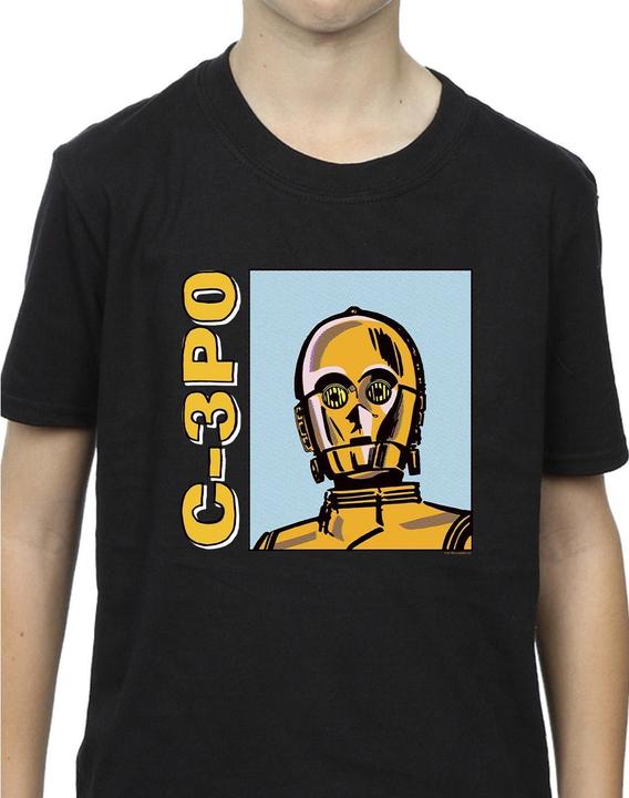 Actual product image Star Wars Boys C3PO Line Art T-Shirt (128)