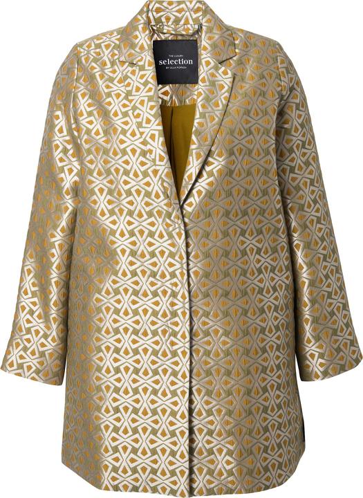 Immagine prodotto Ulla Popken Giacca dal taglio svasato con jacquard, revers e maniche a 3/4 (58)