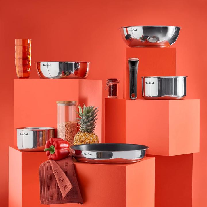 Image du produit Tefal Ingenio Emotion Ensemble de poêles 8 pièces, acier inoxydable, Argenté - L89798 (Set de poêles + casseroles, Acier inoxydable)