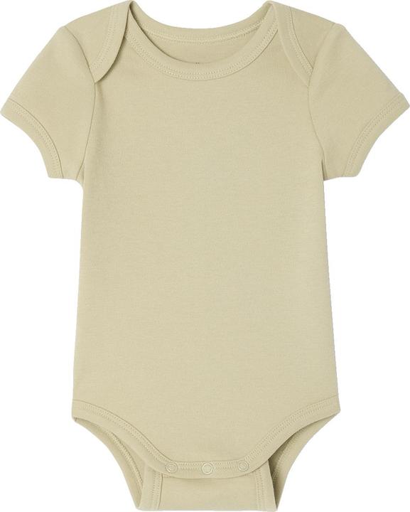 Actual product image Vertbaudet Bio-Kollektion: 3er-Pack mitwachsende Baby Bodys mit kurzen Ärmeln (80)