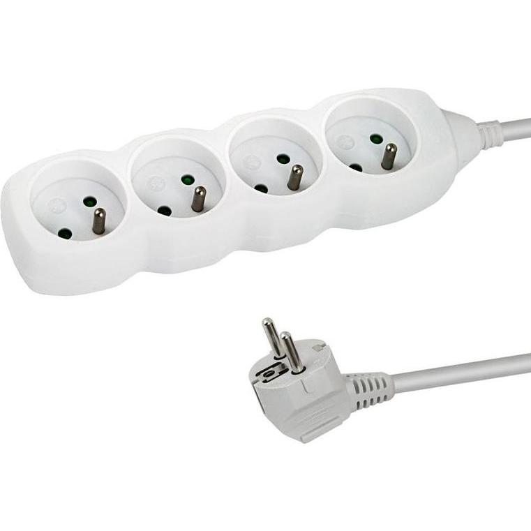 Esperanza, Ciabatta multipresa, Power Strip 4 Sockets 3m White (4 x, 3 m)