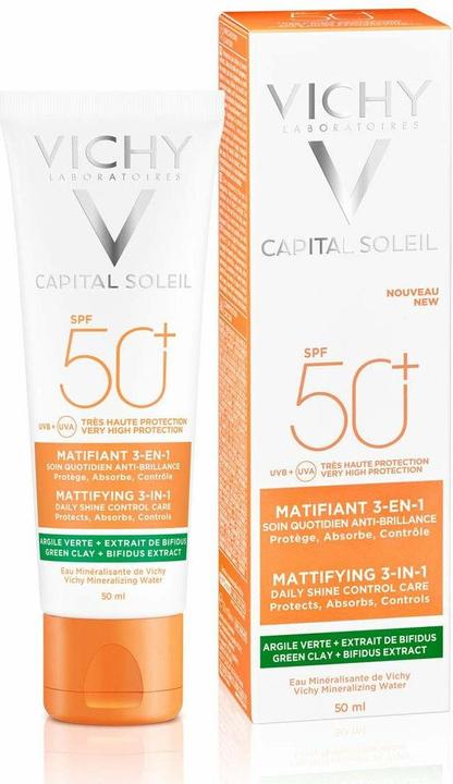 Actual product image Vichy Capital Soleil Mattifying (Suntan cream, SPF 50, 50 ml, 73 g)