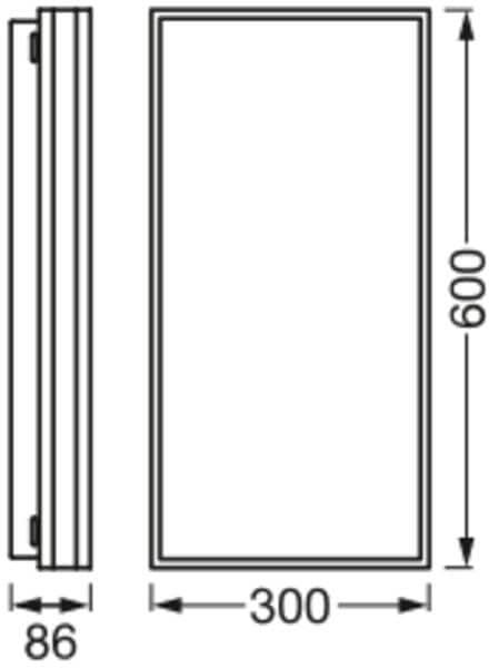 Produktbild Osram Deckenleuchte SMART+ Orbis Magnet 60 x 30 cm, TW (4400 lm)