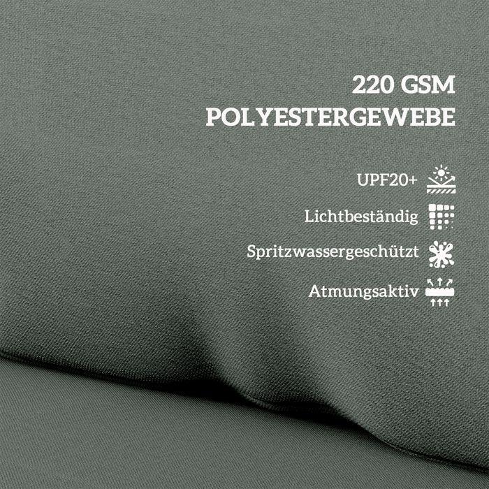 Image du produit Swisshandel24 Palettenkissen 2er Set Palettenpolster mit Rückenlehne 120x80x20 cm Dunkelgrau (120 x 80 x 20 cm)