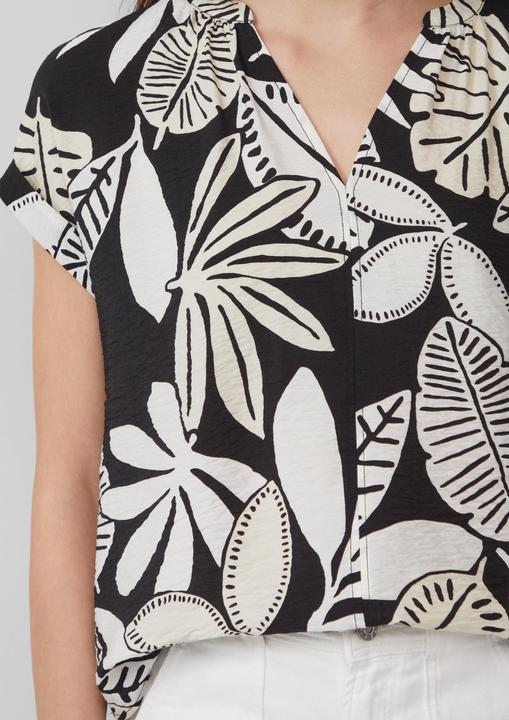 Image du produit S.Oliver Bluse Strukturierte Bluse mit Raff-Details (38)