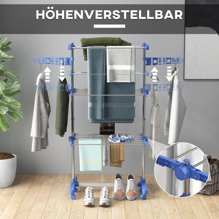 Actual product image Homcom Wäscheständer mit Kleiderhaken
