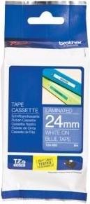 Produktbild Brother TZ555 Laminiertes Band (2.40 cm, Blau, Weiss)