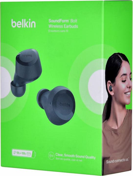 Produktbild Belkin drahtlose Soundform Bolt tws morskie (Keine Geräuschunterdrückung, 38 h, Kabellos)