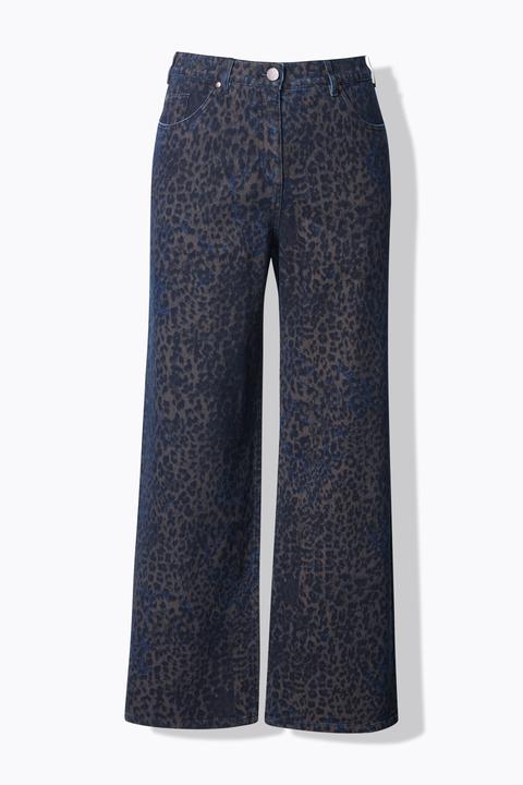 Actual product image Ulla Popken Leopard Print Stretch Fit Jeans (48)