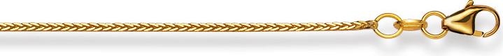 Produktbild Natsumi Schmuck Halskette Gelbgold 18K/750 Fuchsschwanz 0.7mm (750/18 K Gelbgold, 38 cm)