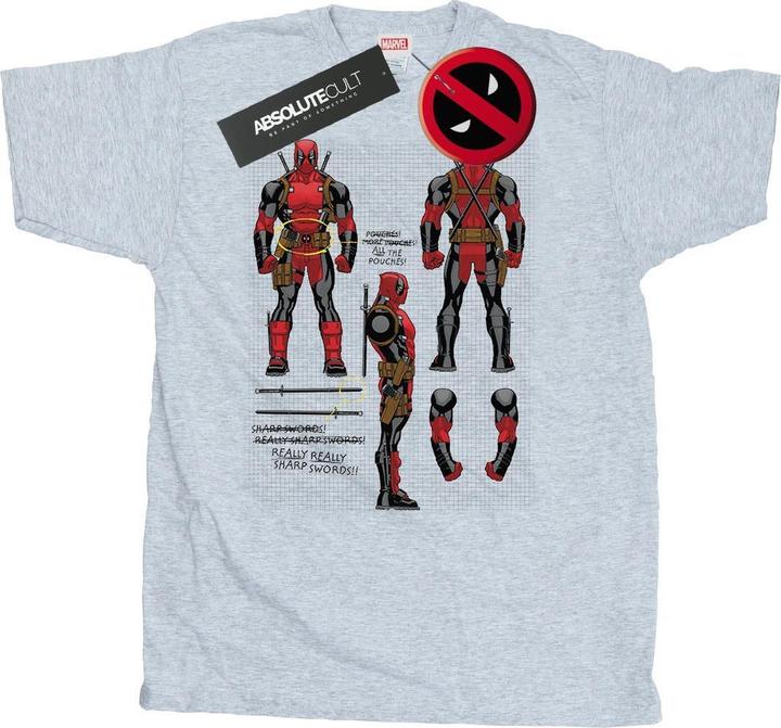 Produktbild Deadpool Action Figure Plans TShirt (M)
