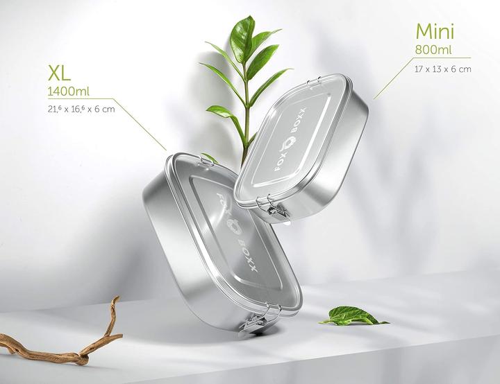 Actual product image Foxboxx Lunch box set with dividers