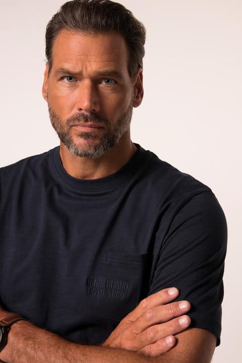 Actual product image JP1880 JP 1880 Herren grosse Grössen T-Shirt, Halbarm, Brusttasche navy blau 5XL 838273130-5XL (5XL)