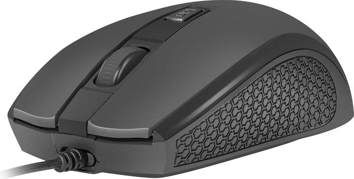 Actual product image Genesis Natec Optical Mouse HOOPOE 2 1600 DPI USB Black (Cable)