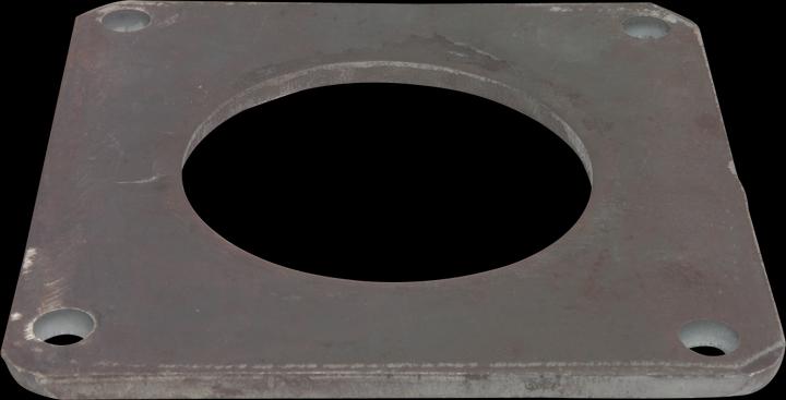 Actual product image Bevo Flansch Stahl 5" Quadratflansch x Stumpfschweissung Schwarz