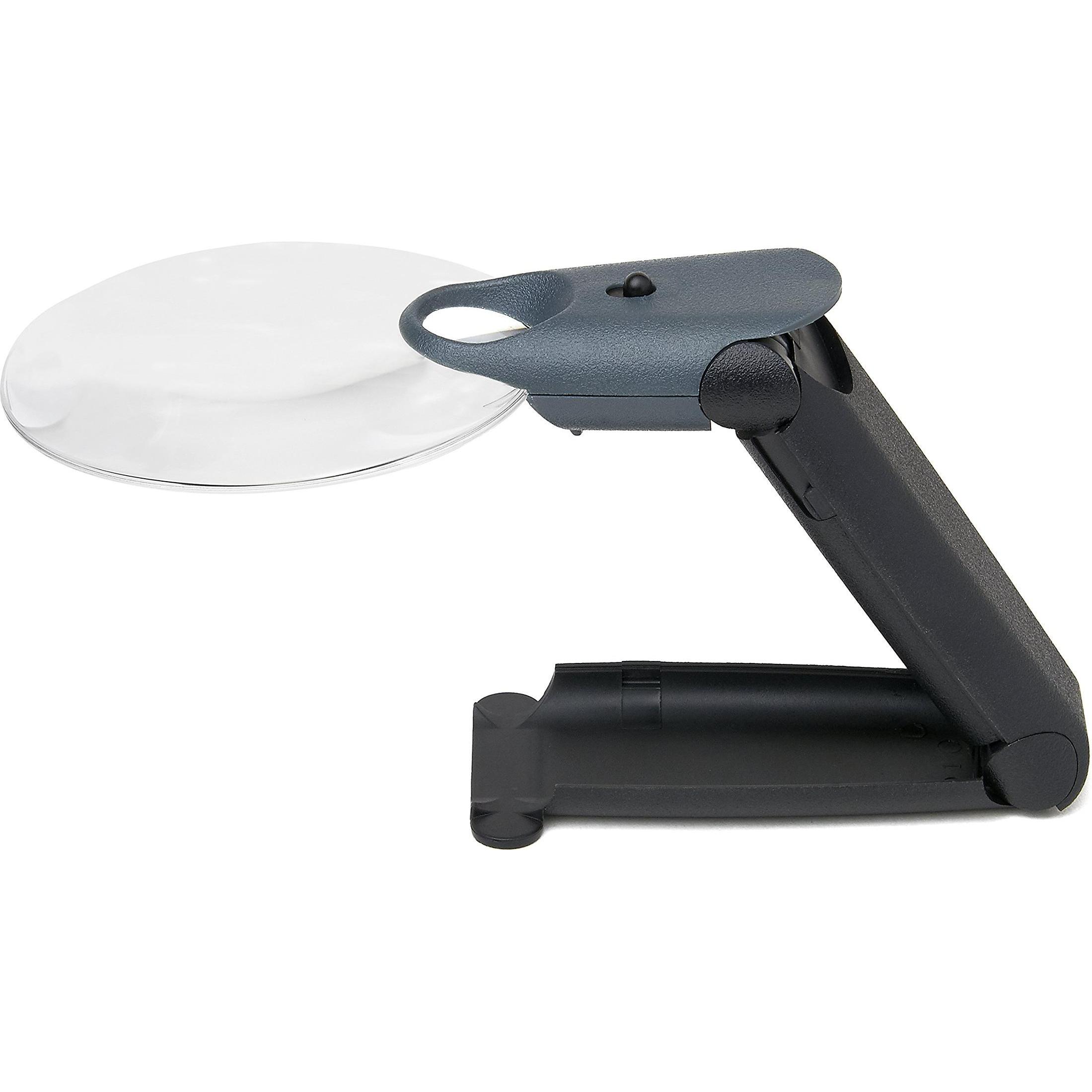 Carson Optical, Lupe, FH-25 FreeHand Lupe mit abknickbarem Griff = Fuss