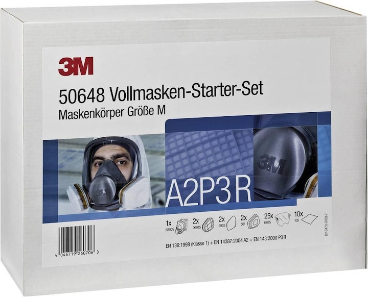 Produktbild 3M Atemschutz Vollmasken-Set A2P3 (A2P3 R, 1 x)