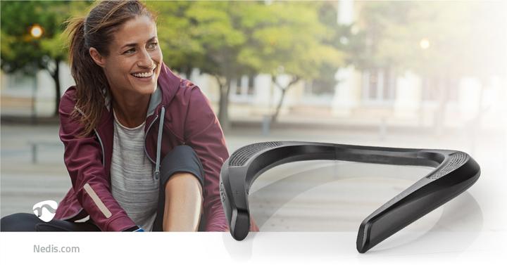 Produktbild Nedis Bluetooth Nackenbügel Lautsprecher - schwarz (6 h, Akkubetrieb)