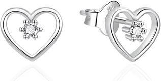 Image du produit Agato - Silver heart earrings with zircon AGT-E100PW