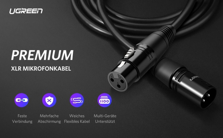 Produktbild Ugreen Xlr — Xlr (2 m, XLR)