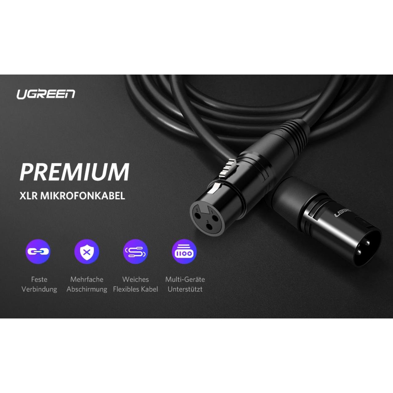 Thumbnail - Ugreen Xlr — Xlr (2 m, XLR), Audio Kabel