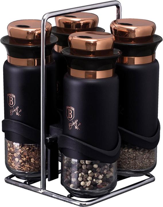 Produktbild BerlingerHaus 5-tlg. Gewürzständer Black Rose Collection