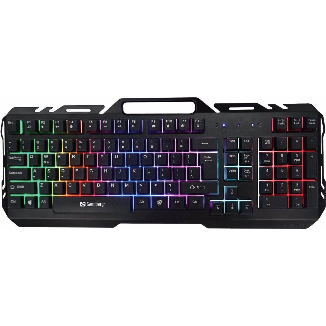 Thumbnail - Sandberg IronStorm (DE, Kabelgebunden), Tastatur, Schwarz