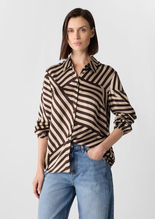 Immagine prodotto Comma Bluse Satinierte Hemdbluse mit All-over-Print (32)