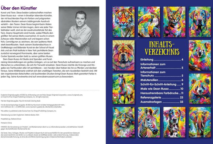 Produktbild Pop Art Animals - Ausmalbuch