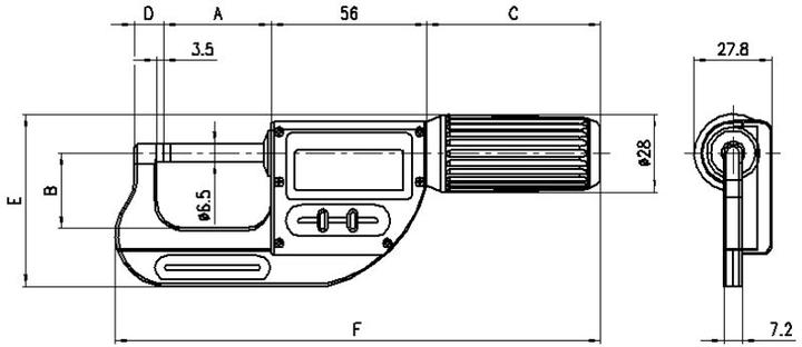Actual product image Sylvac Micrometer S Mike PRO Proximity