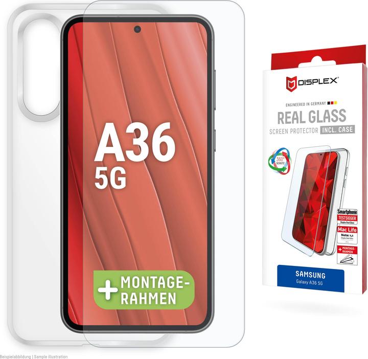 Produktbild Displex Real Glass + Case (1 Stk., Samsung Galaxy A36)