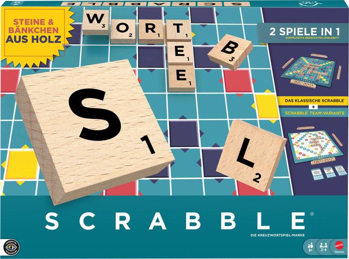 Mattel Scrabble Core Wood (D) (Deutsch, 2 - 4 Spieler)