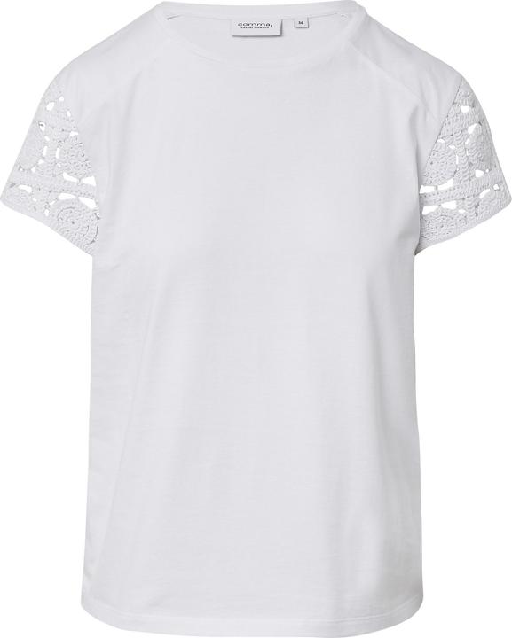 Produktbild Comma T-Shirt Jersey-T-Shirt mit Crochet-Ärmeln (34)