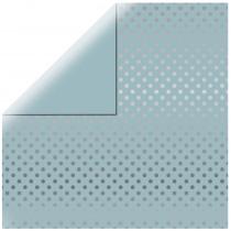Image du produit Echo Park Papier scrapbooking Silver Foil Dots, bleu délicat (180 g/m², 1 x)