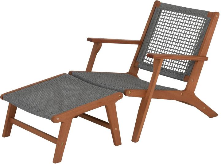 Acamp Bankgog Garden Chair Grey / Brown