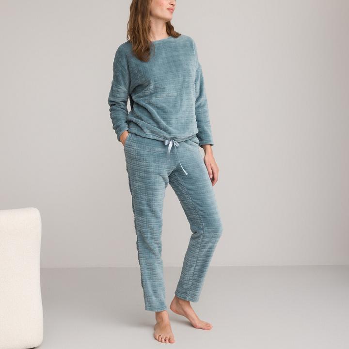 Produktbild La Redoute Collections Fleece-Pyjama mit langen Ärmeln (36, 38)