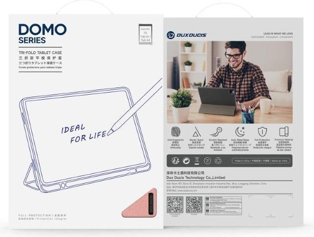 Produktbild DUCIS Samsung Galaxy Tab A9 / Galaxy Tab A11 Cover - Pink (Samsung Galaxy Tab A11, Samsung Galaxy Tab A9)