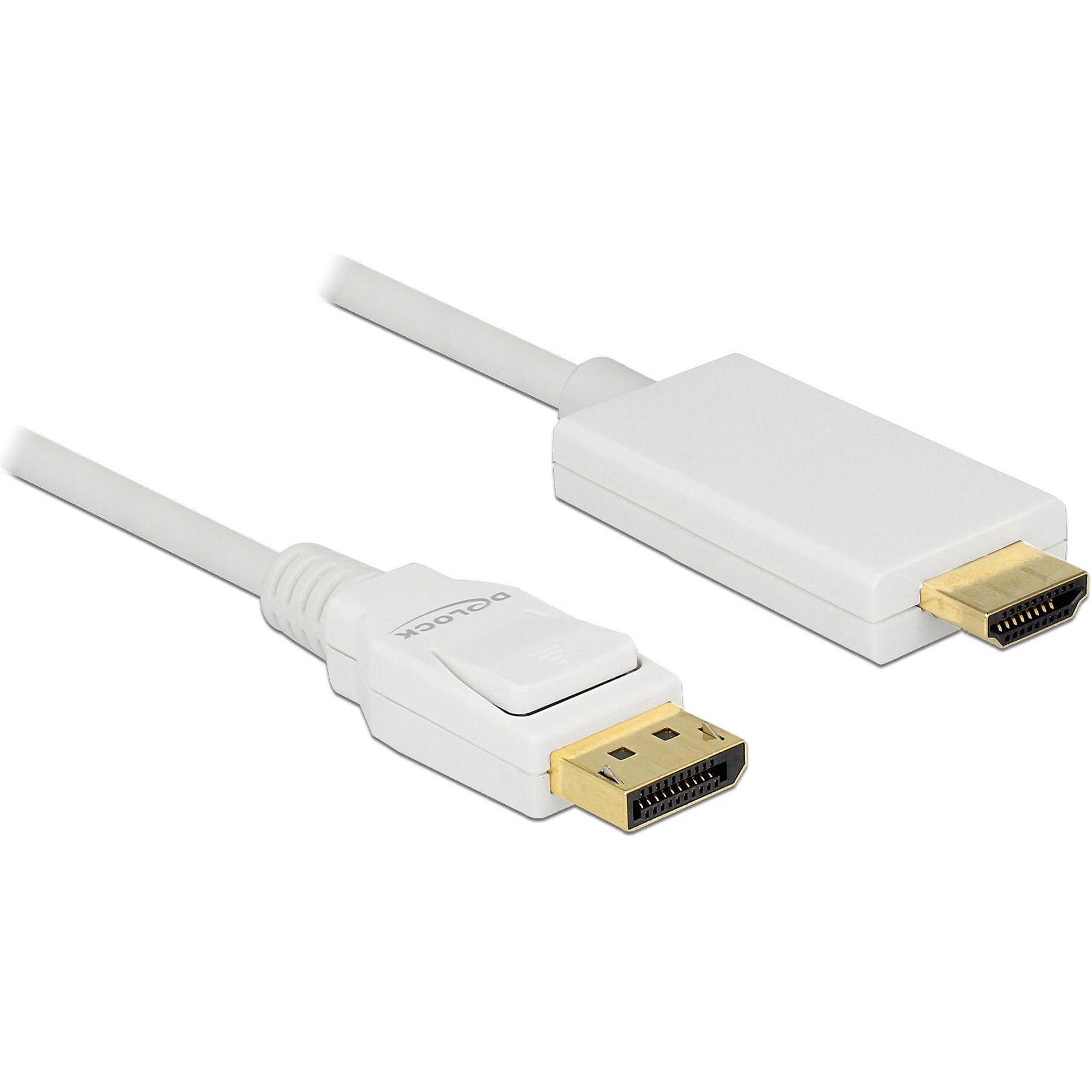 Delock DisplayPort — HDMI (Typ A) (1 m, HDMI, DisplayPort), Video Kabel